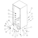 Amana 86068-P1125506W cabinet bottom and back diagram