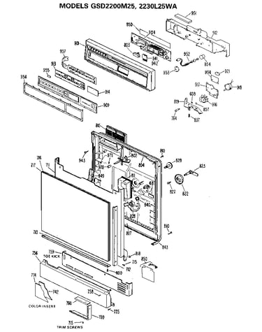 Models gsd2200m25, 2230l25wa