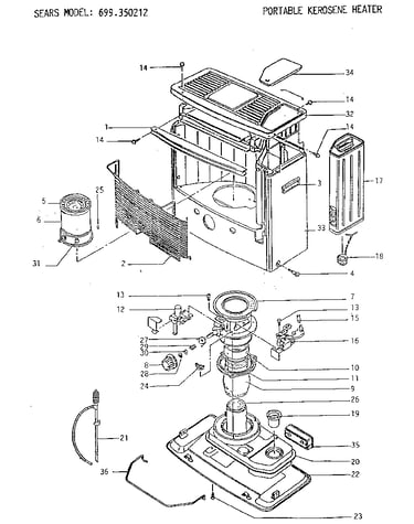 Portable kerosene heater