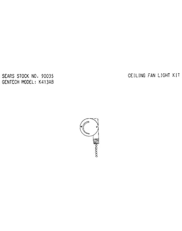 Ceiling fan light kit