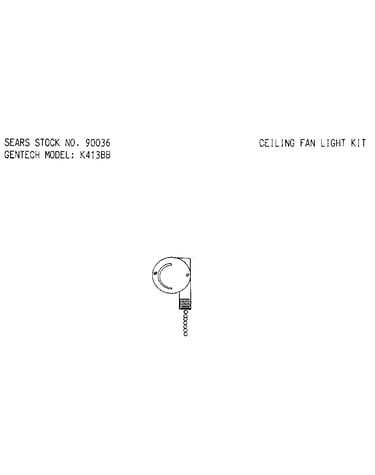 Ceiling fan light kit