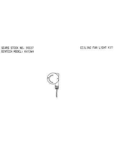Ceiling fan light kit