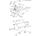 DP 15-3500 leg lift & handlebar assemblies diagram