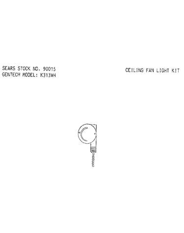 Ceiling fan light kit