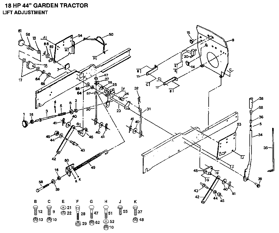 Lift adjustment