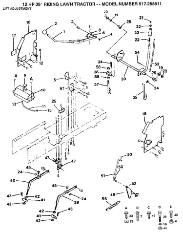 Lift adjustment
