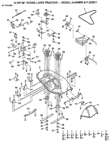 38" mower