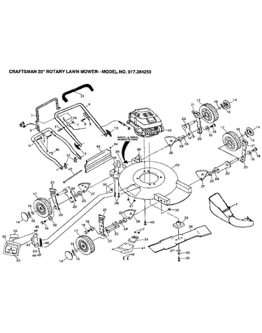 Craftsman 20" rotary lawn mower
