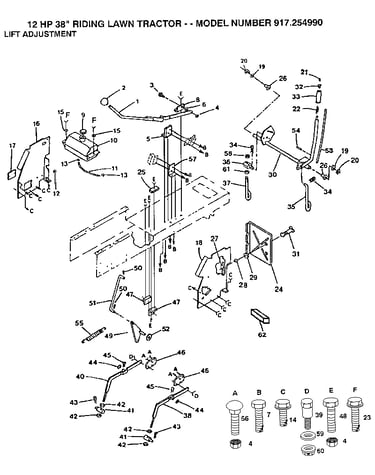 Lift adjustment
