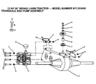 Craftsman 917254990 transaxle and pump assembly diagram