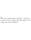 Model notes