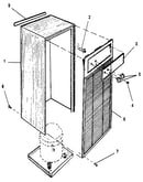 Cabinet and front panel