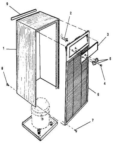 Cabinet and front panel