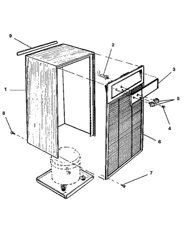 Cabinet and front panel