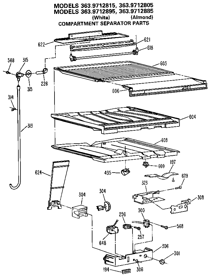 Compartment separator