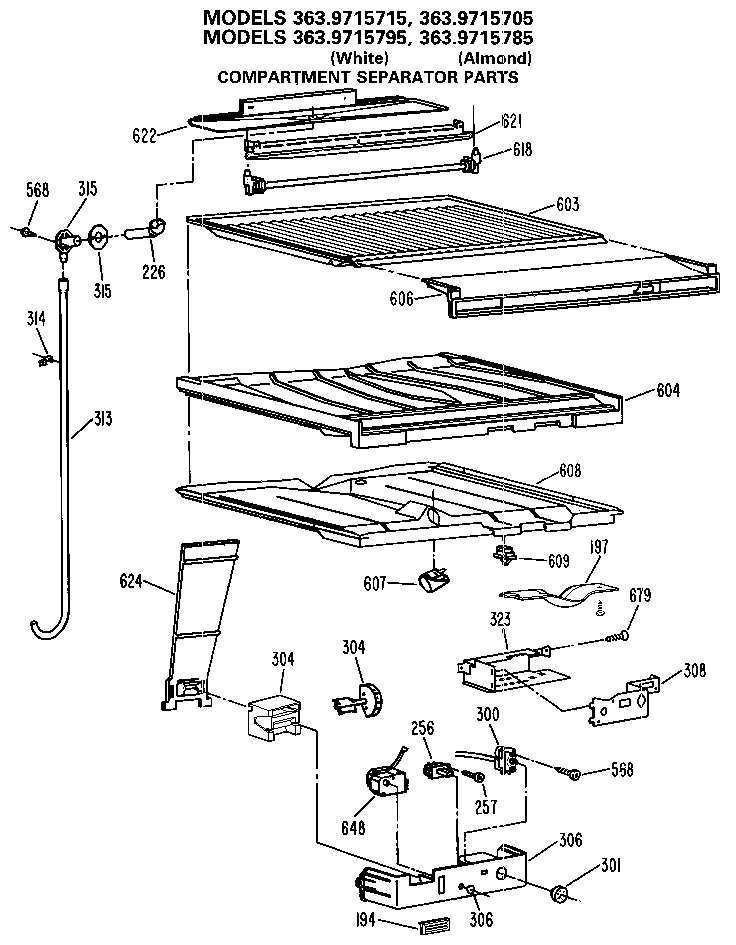 Compartment separator