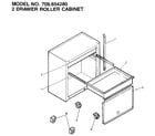 Craftsman 706654280 2 drawer roller cabinet diagram
