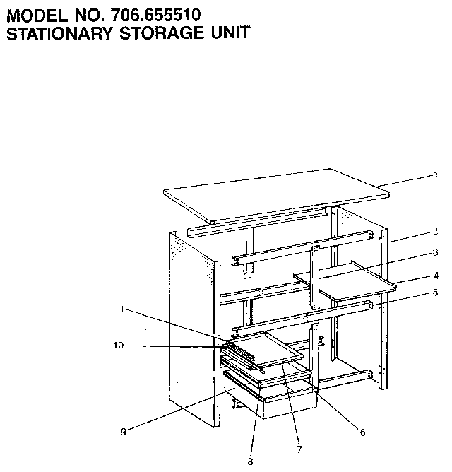 STATIONARY STORAGE UNIT