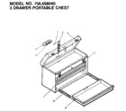 Craftsman 706658040 3 drawer portable chest diagram