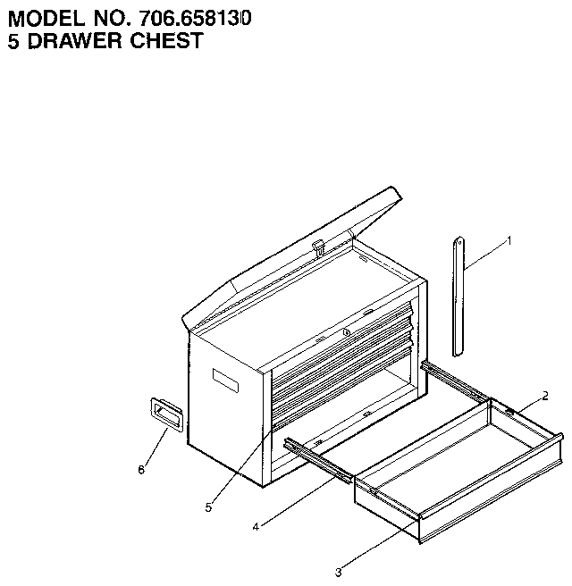 5 drawer chest