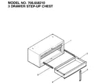 Craftsman 706658210 3 drawer step-up chest diagram
