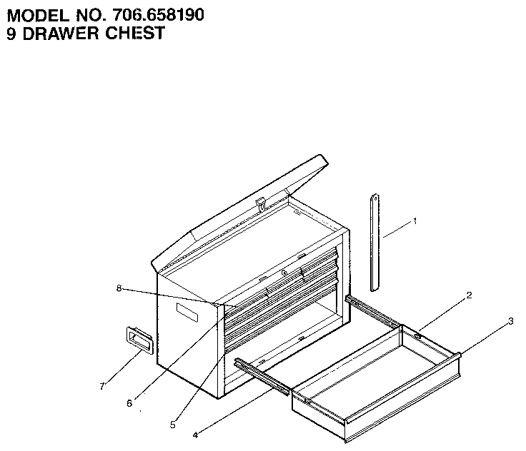 9 drawer chest