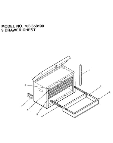 9 drawer chest