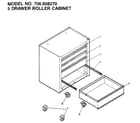 Craftsman 706658270 5 drawer roller cabinet diagram