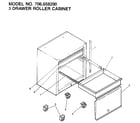 Craftsman 706658290 3 drawer roller cabinet diagram
