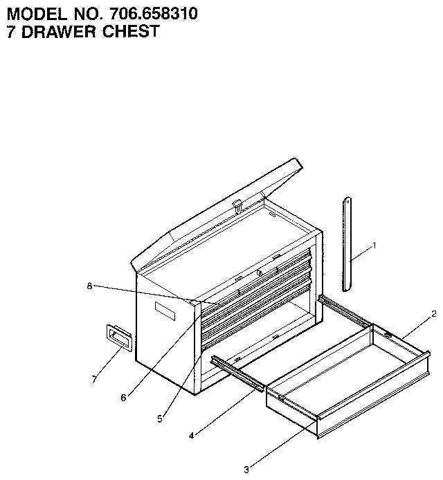 7 drawer chest