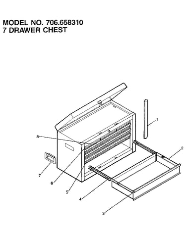 7 drawer chest
