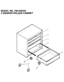 5 drawer roller cabinet