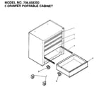 Craftsman 706658350 5 drawer portable cabinet diagram