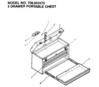 Craftsman 706653370 3 drawer portable chest diagram