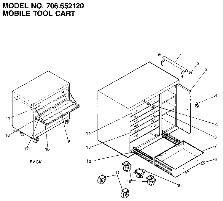 Mobile tool cart