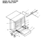 Craftsman 706651590 mobile tool cart diagram