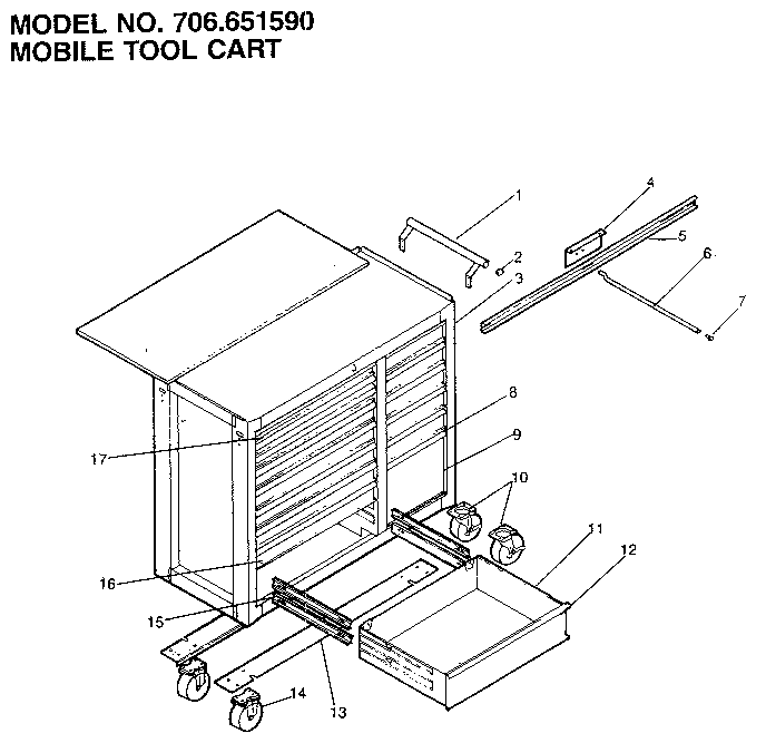 Mobile tool cart