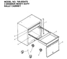Craftsman 706650470 3 drawer heavy duty rally cabinet diagram
