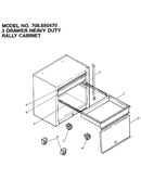 3 drawer heavy duty rally cabinet