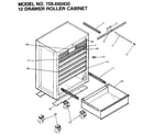 Craftsman 706650430 12 drawer roller cabinet diagram