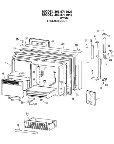 Freezer door