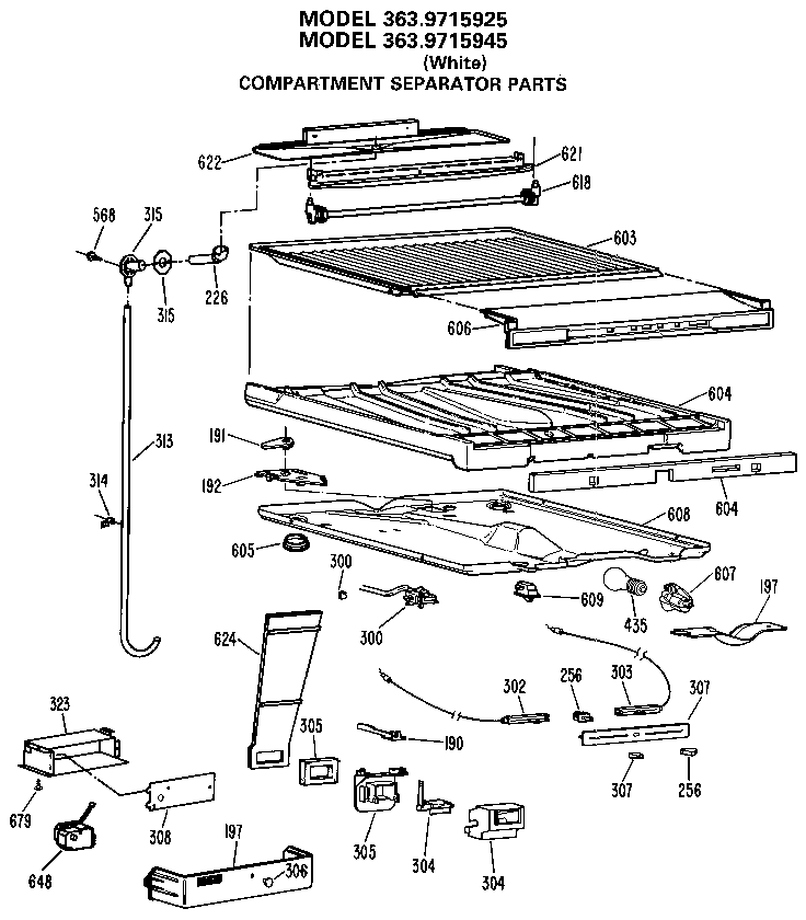 Compartment separator