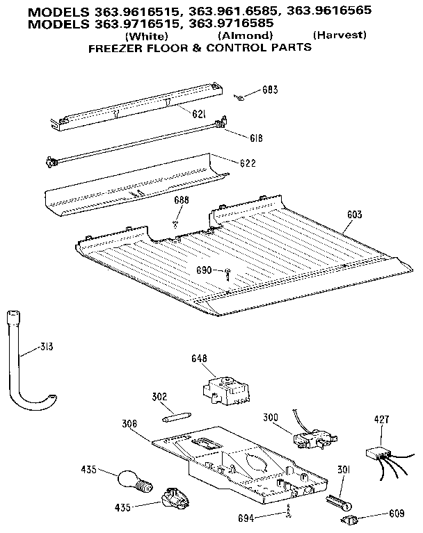 Freezer floor & control