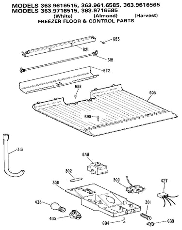Freezer floor & control