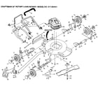 Craftsman 917384241 craftsman 20" rotary lawn mower diagram