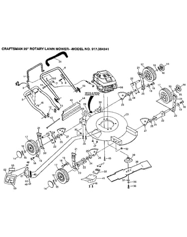 Craftsman 20" rotary lawn mower