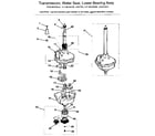 Kenmore 41799160100 transmission, water seal, lower bearing assy diagram