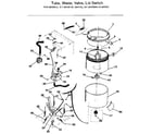 Kenmore 41799165800 tubs, water, valve, lid switch diagram