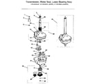 Kenmore 41799165800 transmission, water seal, lower bearing assy diagram