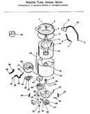 Washer-tubs, hoses, motor